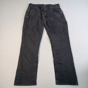 Origin Delta 68 Men's 33x30 Black Denim Stretch Made In USA Tapered Jeans